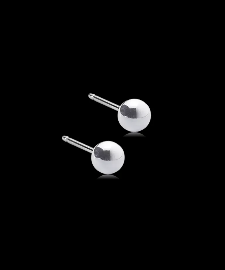 Ball Øreringe 4 mm
