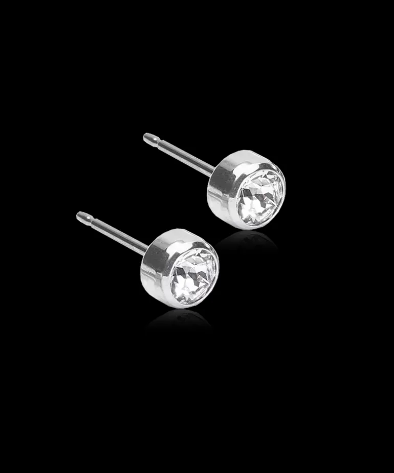 Bezel Øreringe 5 mm