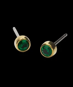 Bezel Øreringe 4 mm
