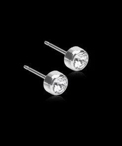 Bezel Øreringe 5 mm
