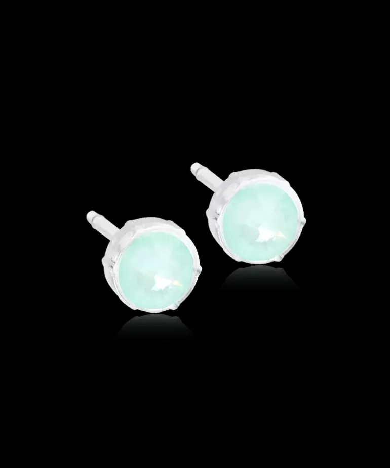Bezel Øreringe 6 mm