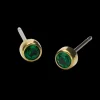 Bezel Øreringe  4 mm
