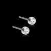 Bezel Øreringe 4 mm