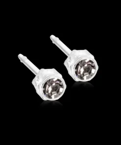 Bezel Øreringe 4 mm