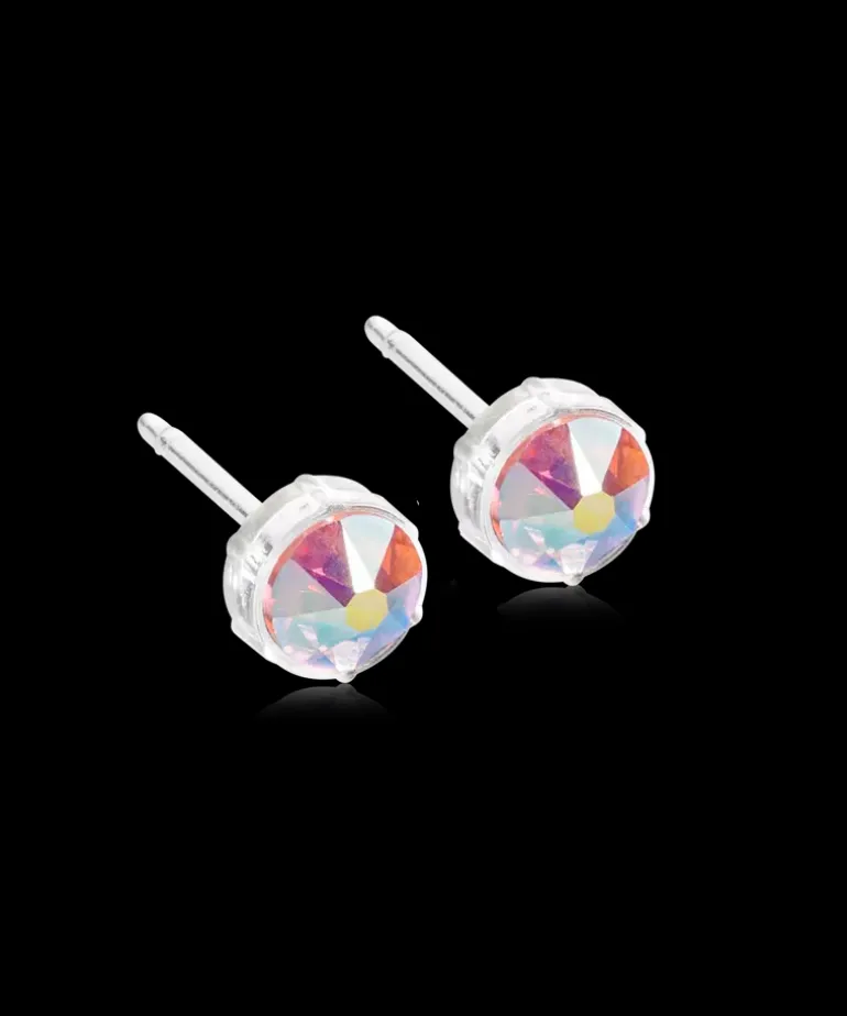 Bezel Øreringe 6 mm