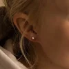 Bezel Øreringe 4 mm