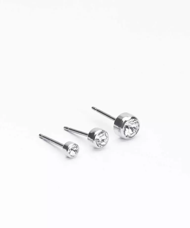 Bezel Øreringe 5 mm