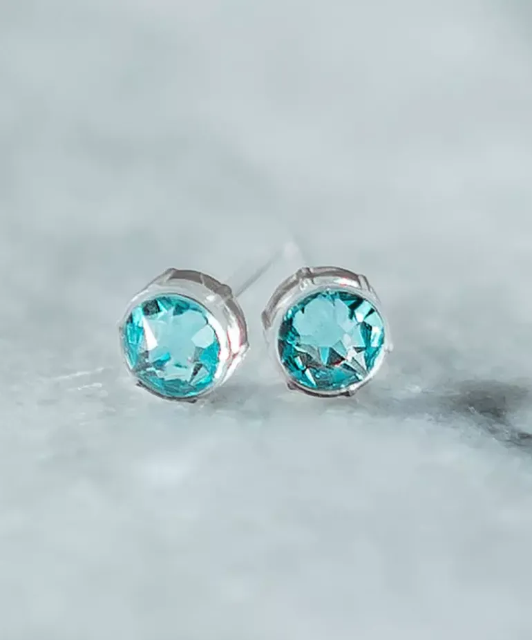 Bezel Øreringe 6 mm
