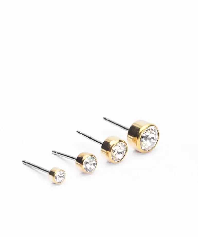 Bezel Øreringe 6 mm