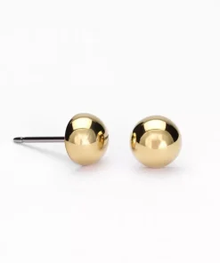 Half ball Øreringe 6 mm