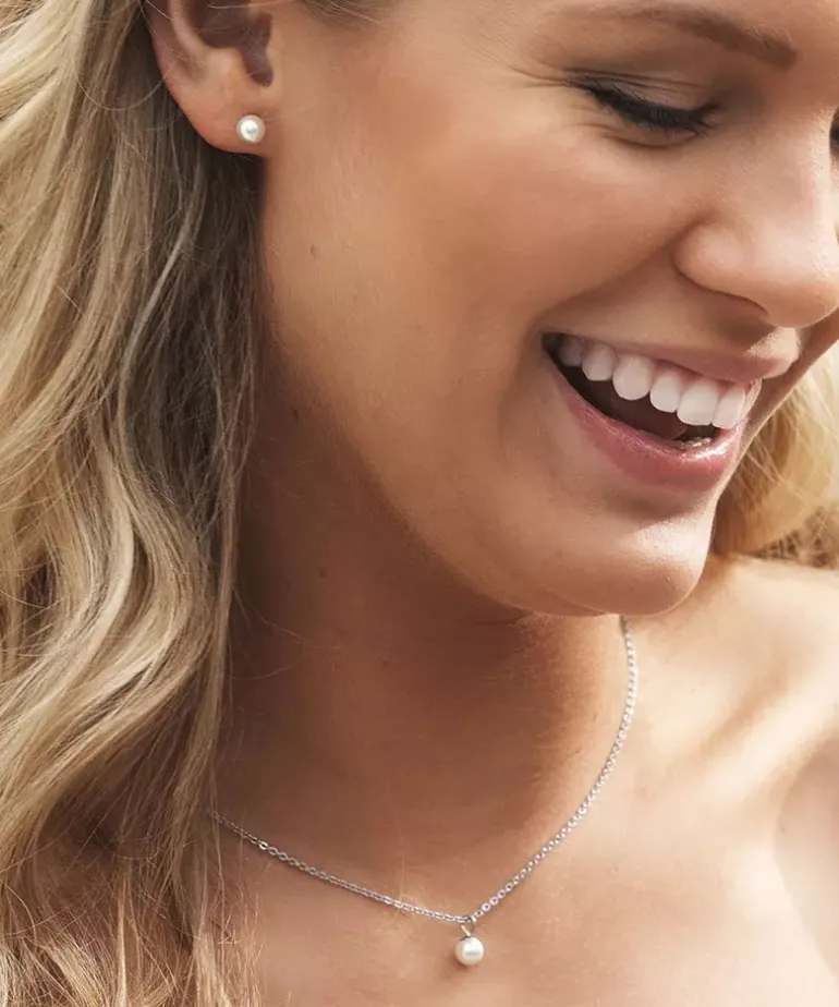 Pearl Øreringe 6 mm