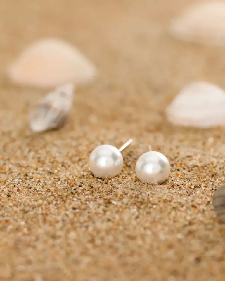 Pearl Øreringe 8 mm