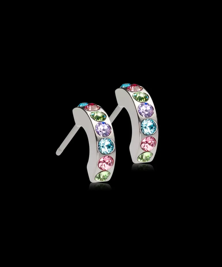 Pendant Brilliance Curved Øreringe 10 mm